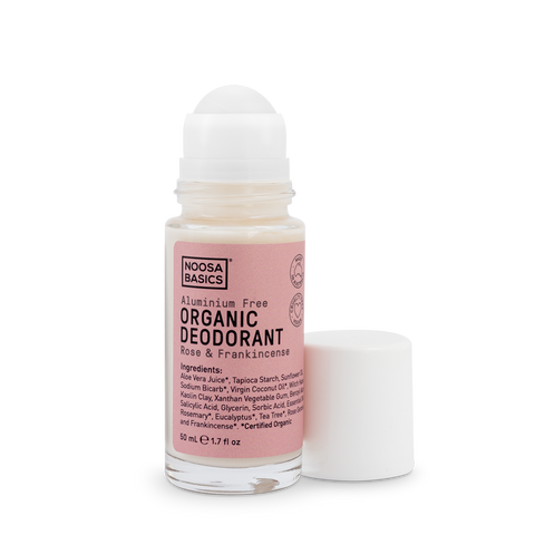 Noosa Basics Deo Roll On Rose & Frankincense 50ml