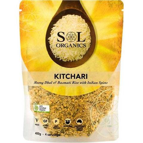 SOL ORGANICS Kitchari Moong Dhal & Basmati Rice Mix - 400g