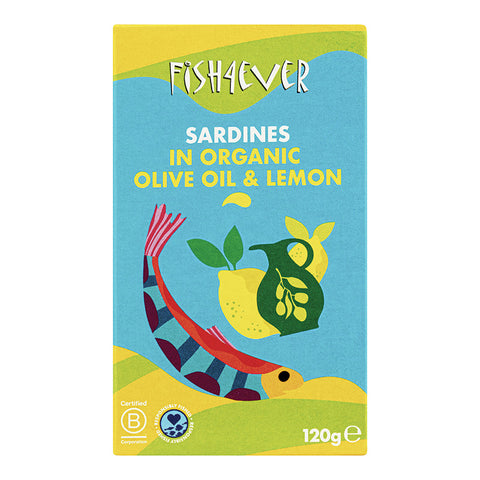 Fish4Ever Sardines in Organic Olive Oil & Lemon 120g