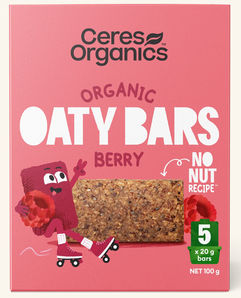 Ceres Organic Oaty Bars Berry 100g