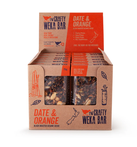 Crafty Weka Date & Orange Bar 75g