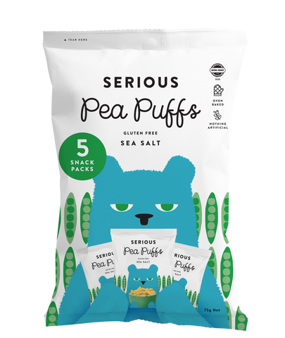 Serious Pea Puffs Sea Salt 5 pack 75g