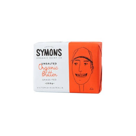 Symons Butter Unsalted 250g Organic