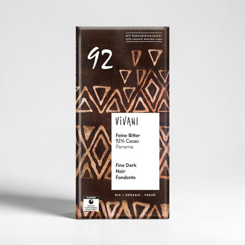 Vivani Organic Dark 92% Chocolate 80g