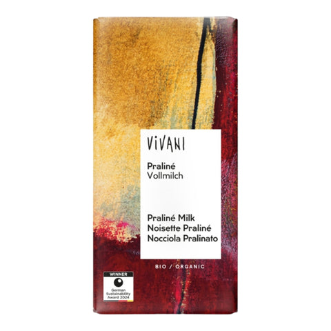Vivani Organic Milk Praline Chocolate 100g
