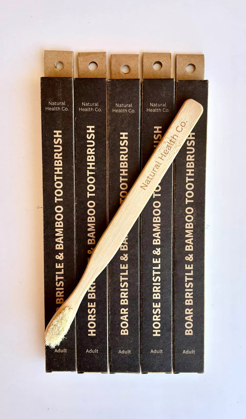 Natural Health Co Boar Bristle and Bamboo Toothbrush Adult