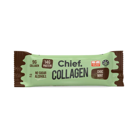 Chief Collagen Bar Choc Mint 11g