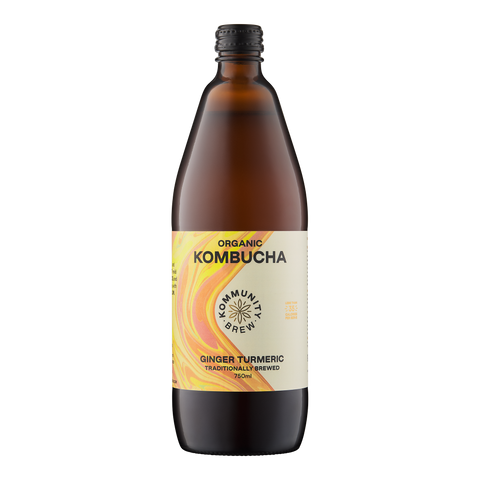 Kommunity Brew Organic Kombucha Ginger & Turmeric 750ml