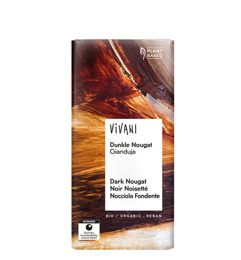 Vivani Organic Dark Chocolate Nougat 100g