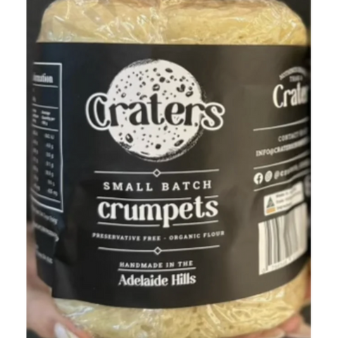 Craters Organic Crumpets 6pk Original