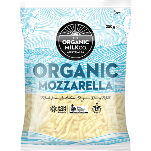 The Organic Milk Co Organic Shredded Mozzarella 250g