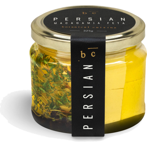 Botanical cuisine Persian Style Macadamia Feta 325