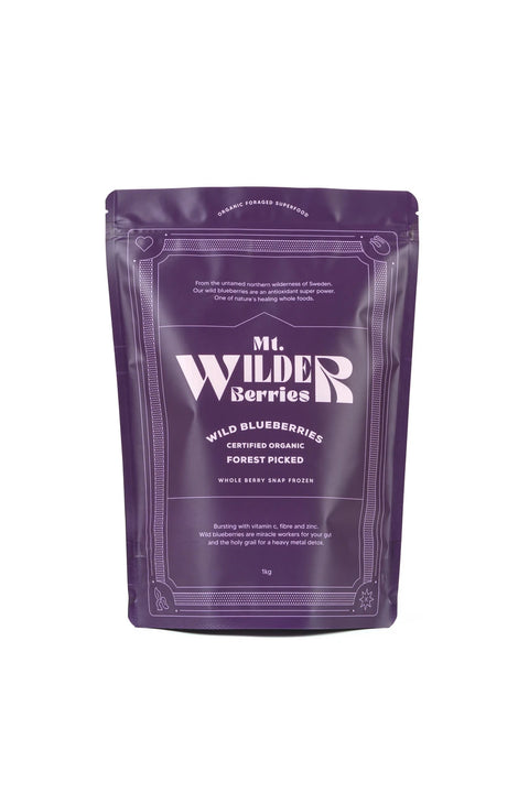 Mt Wilder Organic Wild Blueberries 1kg
