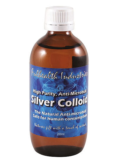 Fulhealth Industries Silver Colloid, High Purity, Anti-Microbial 200ml