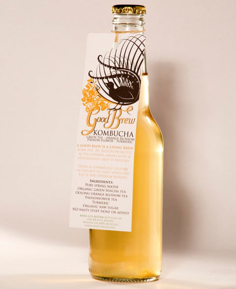 Good Brew Orange Blossom, Turmeric & Passionflower Kombucha 750ml