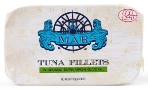 Mar tuna fillets in organic extra virgin olive oil can 120g