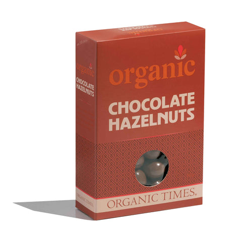 ORGANIC TIMES Milk Chocolate Hazelnuts 150g
