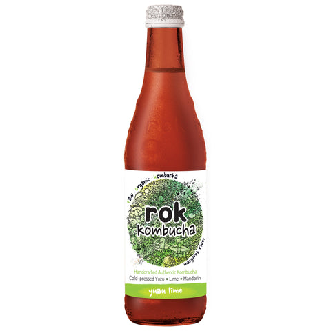 Rok Kombucha Organic Yuzu Lime Kombucha  330ml