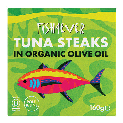 Fish4Ever Tuna Steaks in Organic Olive Oil 160g