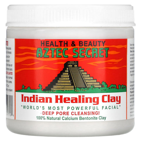 AZTEC SECRET 100% Natural Calcium Bentonite Clay - Facial Clay - 454g