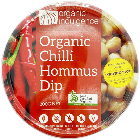 Organic Indulgence Hommus with Chilli 200g