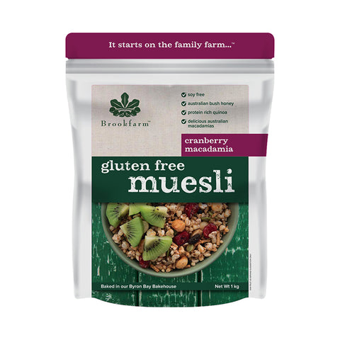 Brookfarm Cranberry Muesli GF 1kg