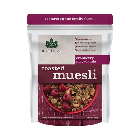 Brookfarm Toasted Cranberry Muesli 1.5kg