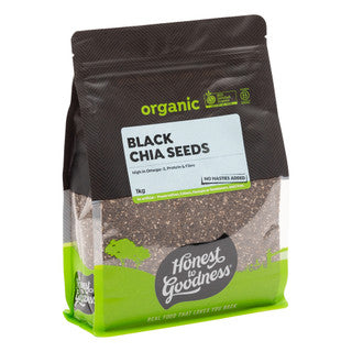 H2G Organic Black Chia Seeds 1kg