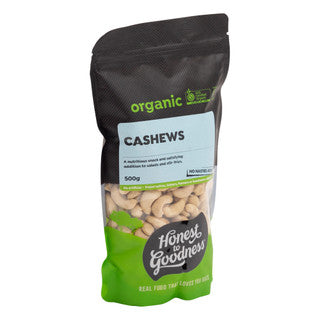 H2G Organic Cashews 500g