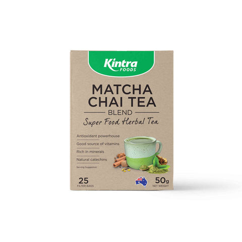 Kintra Foods Matcha Chai Tea Blend Tea Bags - 50g