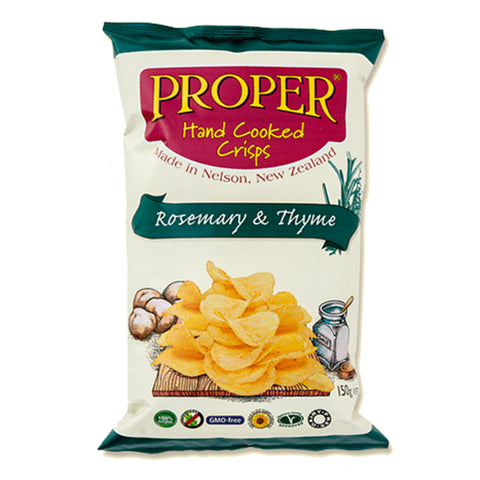 Proper Crisps Rosemary & Thyme 150g