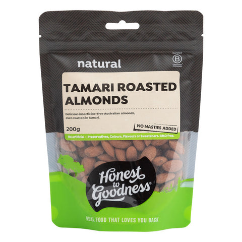 H2G Tamari Roasted Almonds 200g