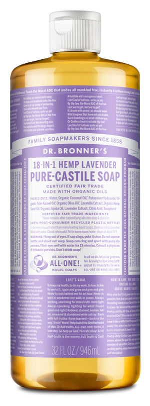 Bronners Lavender Liquid Castile 946ml