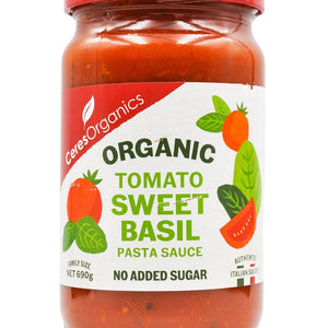 Ceres Organics Tomato, Sweet Basil Pasta Sauce 690g