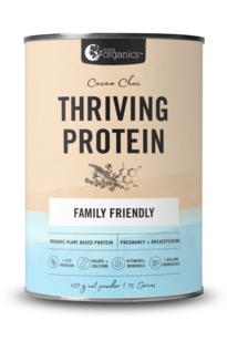 Nutra Organics Thriving Protein (Org Pea Rice Blend) Classic Cacao Choc 450g