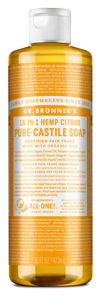 Dr. Bronner's Pure-Castile Soap Liquid Citrus 473ml