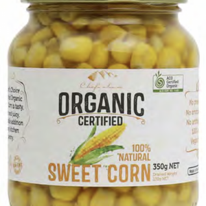 Chef's Choice Organic Sweet Corn 350g