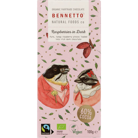 Bennetto Raspberries In Dark 100g