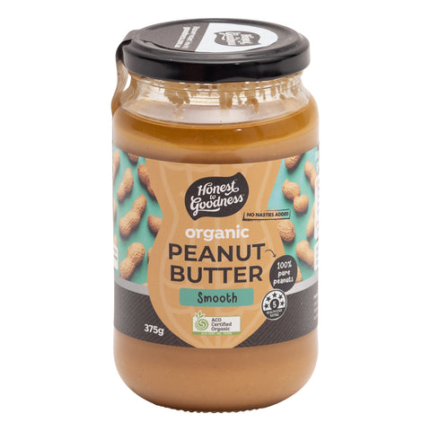 Honest 2G Organic Peanut Butter Smooth 375g