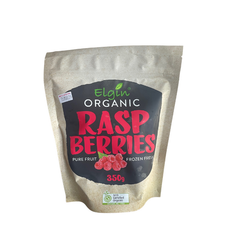 Elgin Organic Frozen Raspberries 350g