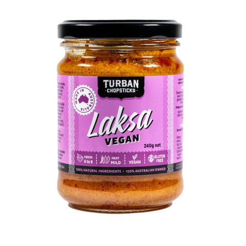 TURBAN CHOPSTICKS Curry Paste Laksa Vegan - 240g