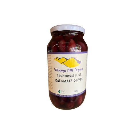 Willlunga Hills organic kalamata olives 500g