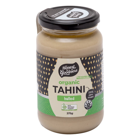 Honest 2G Organic Tahini Hulled 375g