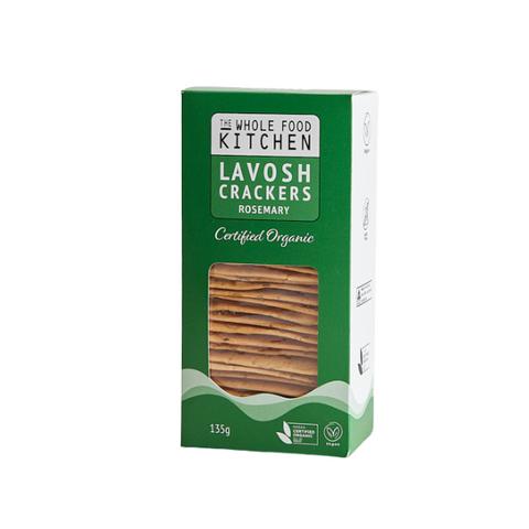 The Whole Kitchen Org Lavosh Crackers Rosemary 135g