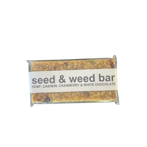 Seed & weed bar cranberry & white chocolate 75g