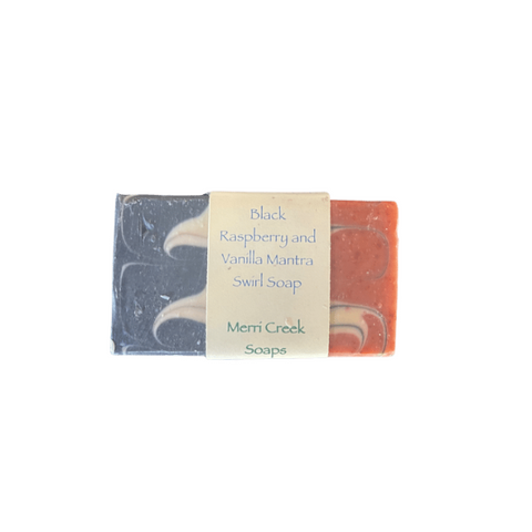 Merri Creek Black Raspberry & Vanilla Mantra Swirl Soap