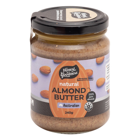 Honest 2G Goodness Natural Almond Butter 240g