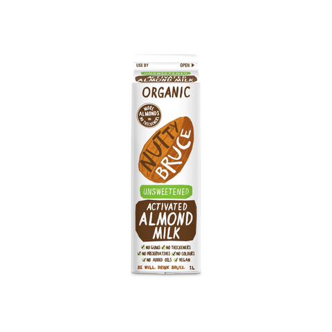 Nutty Bruce Organic Unsweetened Almond Milk 1L