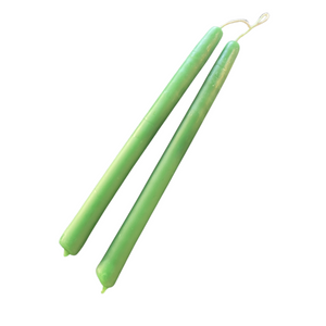 Candles Strung Pair Green