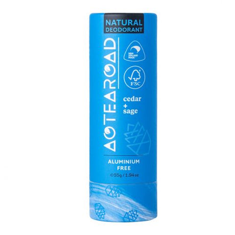 Aotearoad Deodorant Stick Cedar + Sage 55g